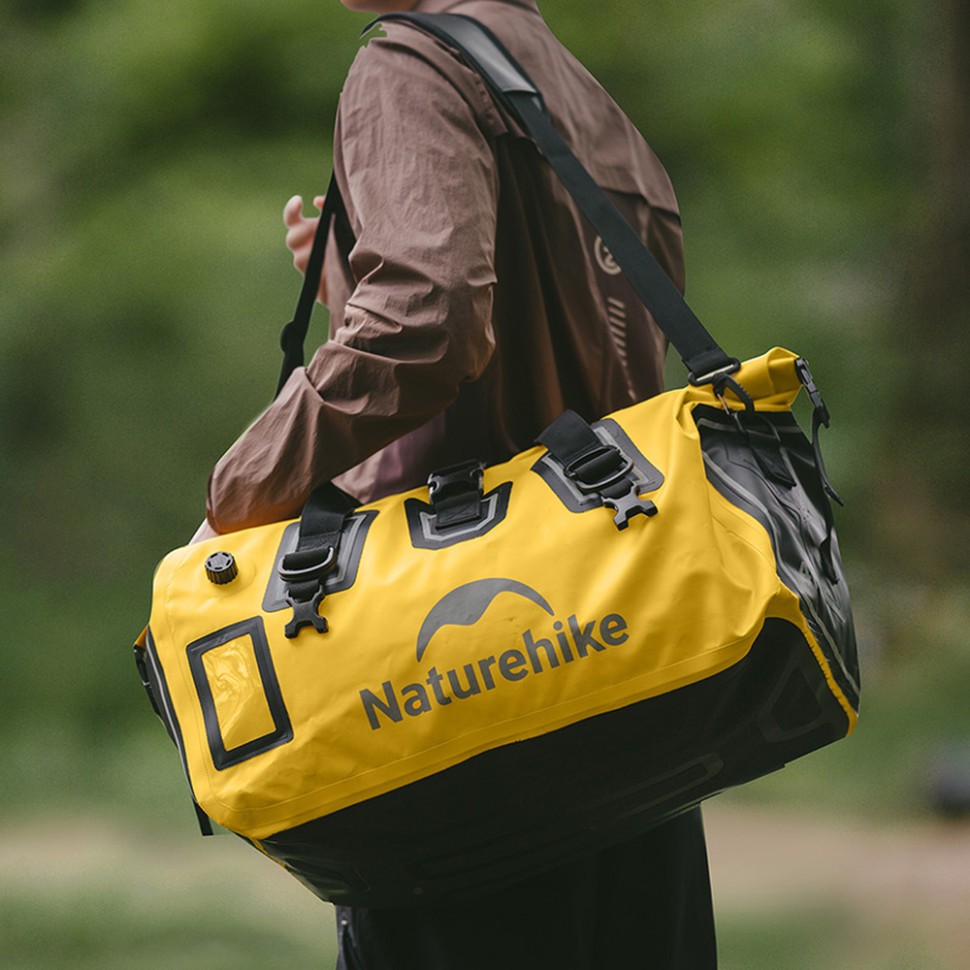 Водонепроникна дорожня сумка Naturehike CNK2450XB015, 40 л, жовта, фото 6