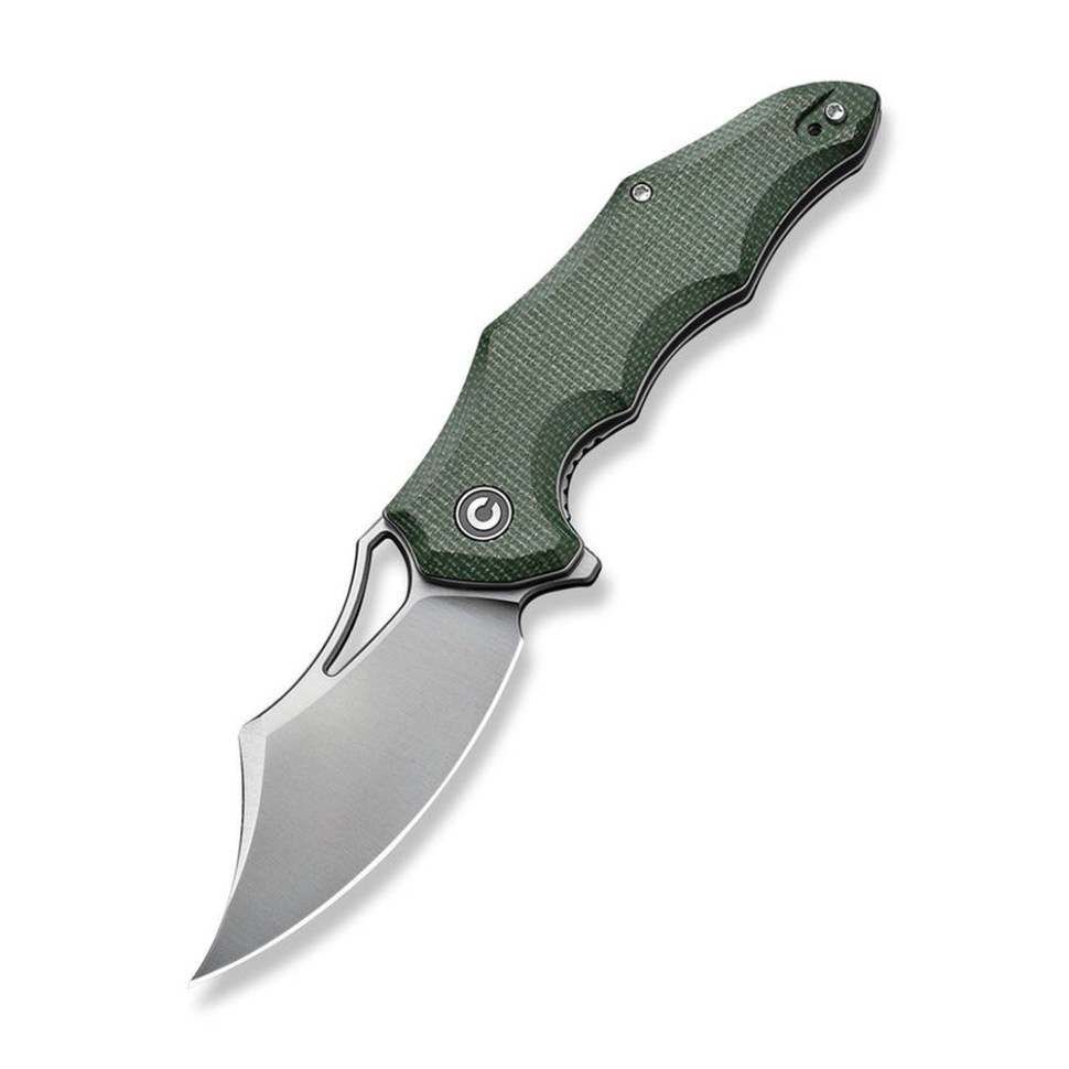 Ніж складаний кишеньковий Civivi Chiro, (7.9 см) 14C28N / Micarta темно-зелений