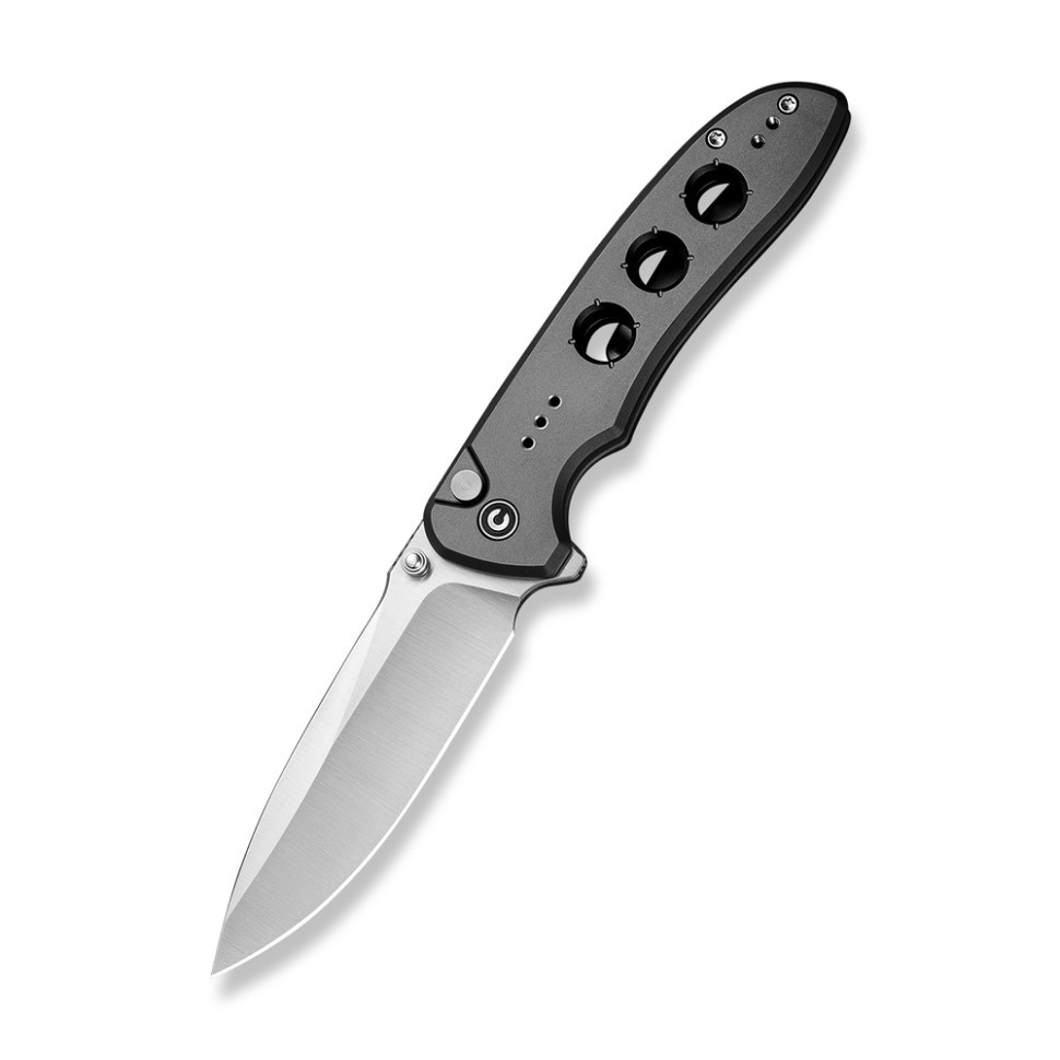 Ніж складаний туристичний Civivi Hyperpulse, 14C28N / Aluminum сірий