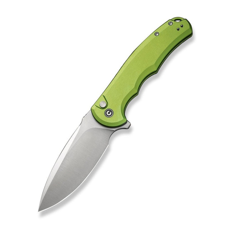 Ніж складаний туристичний Civivi Praxis, (9.5 см) Nitro-V / Aluminum зелений