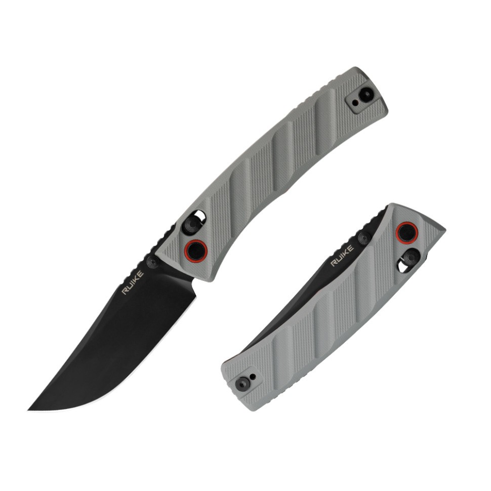 Ніж складаний кишеньковий Ruike P856-K, 14C28N / G10 сірий
