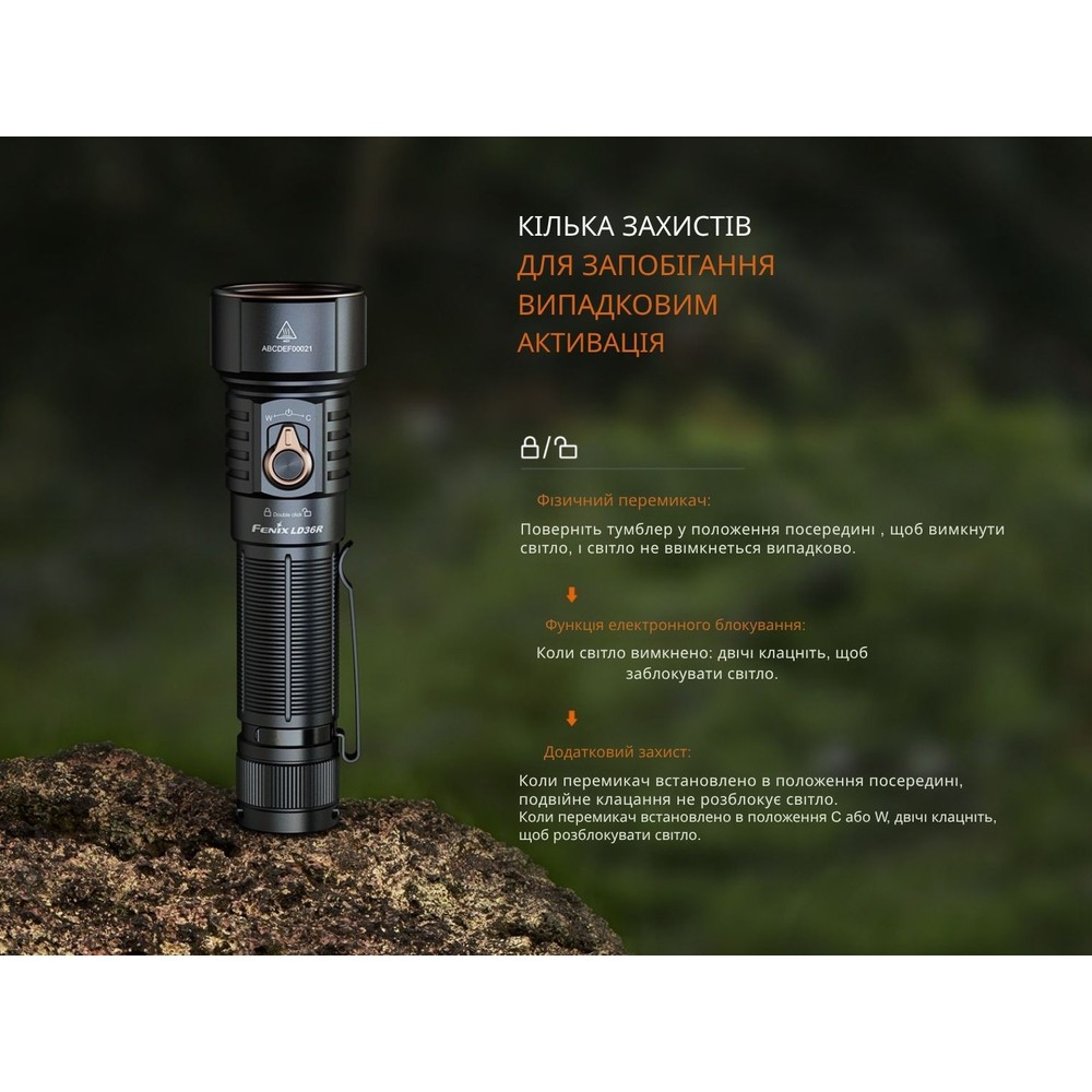 Ліхтар ручний Fenix LD36RFC вогняний камуфляж, фото 15