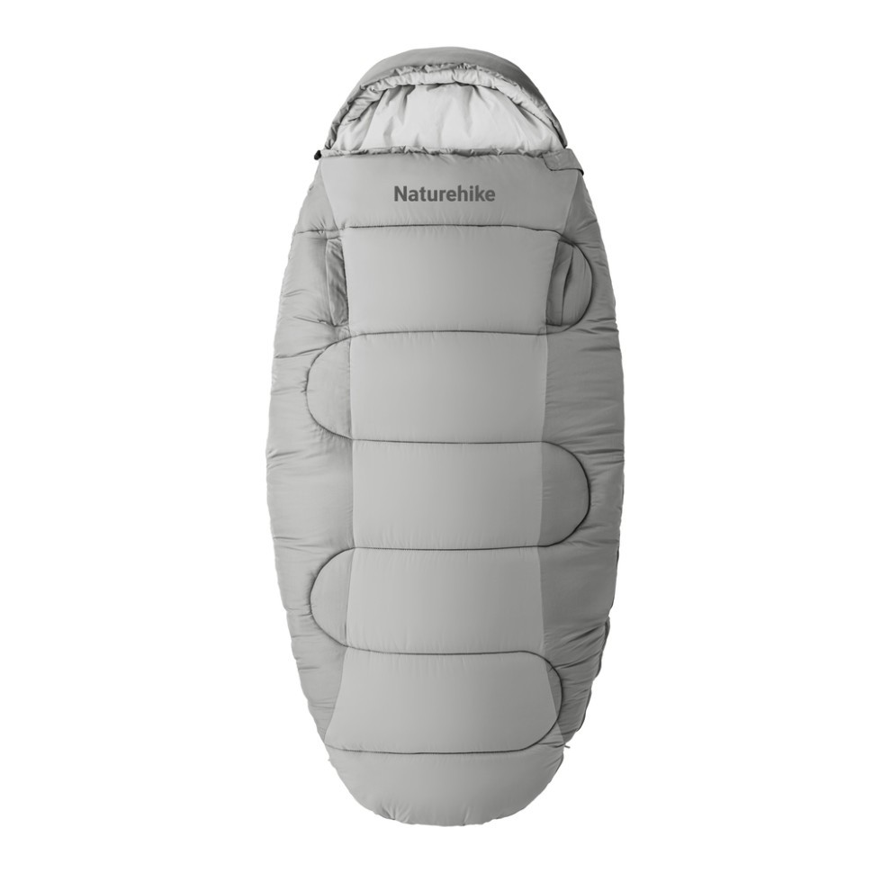 Спальний мішок овальний Naturehike PS200 CNK2350WS026, сірий