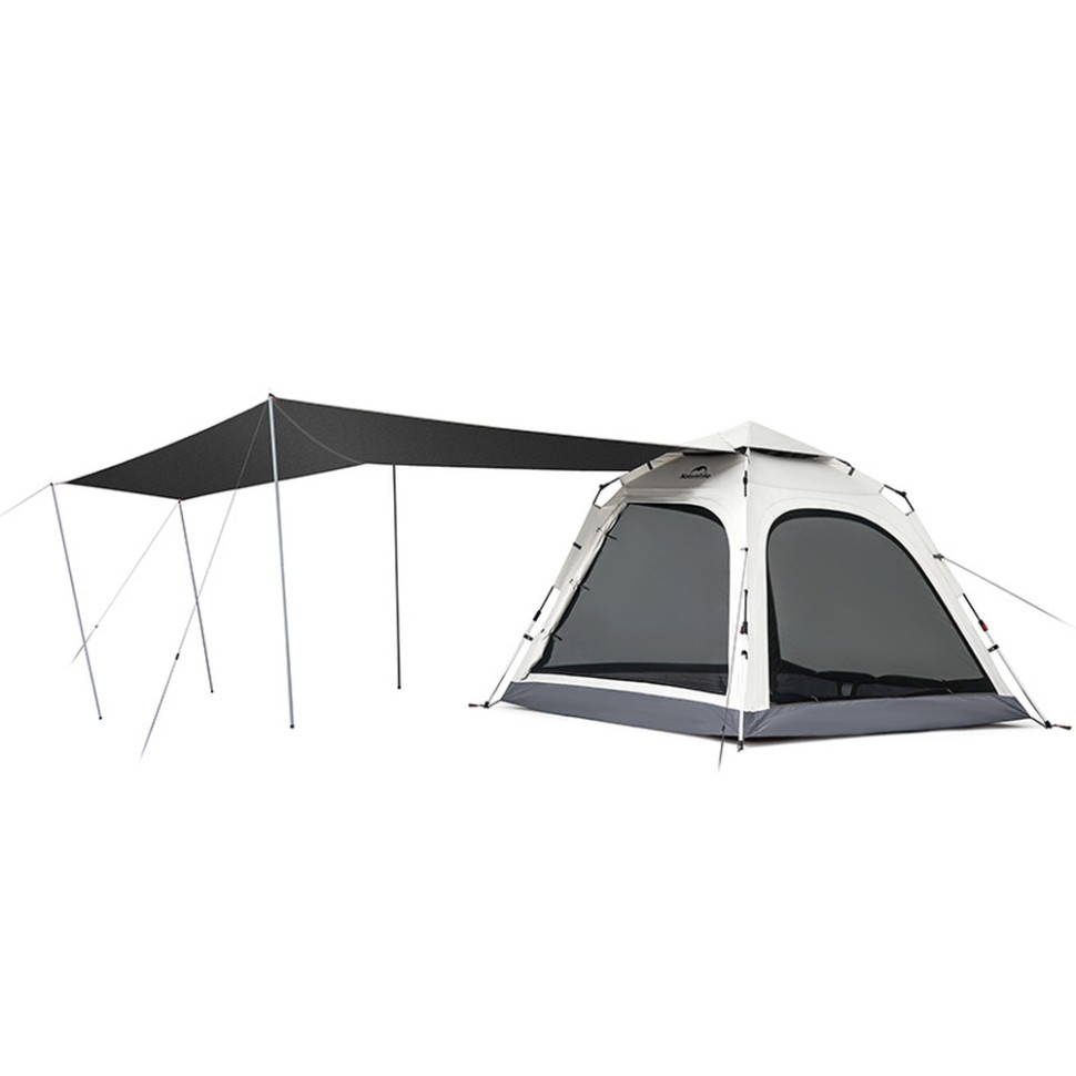 Намет тримісний автоматичний із тентом Naturehike Ango CNK2550WS010, S, сірий