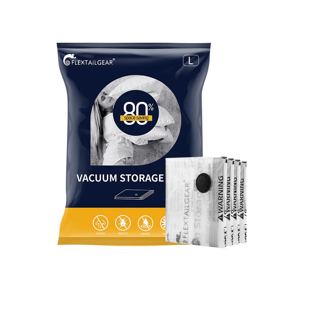 Вакуумні пакети Flextail, розмір L (60х80 см), 4 шт