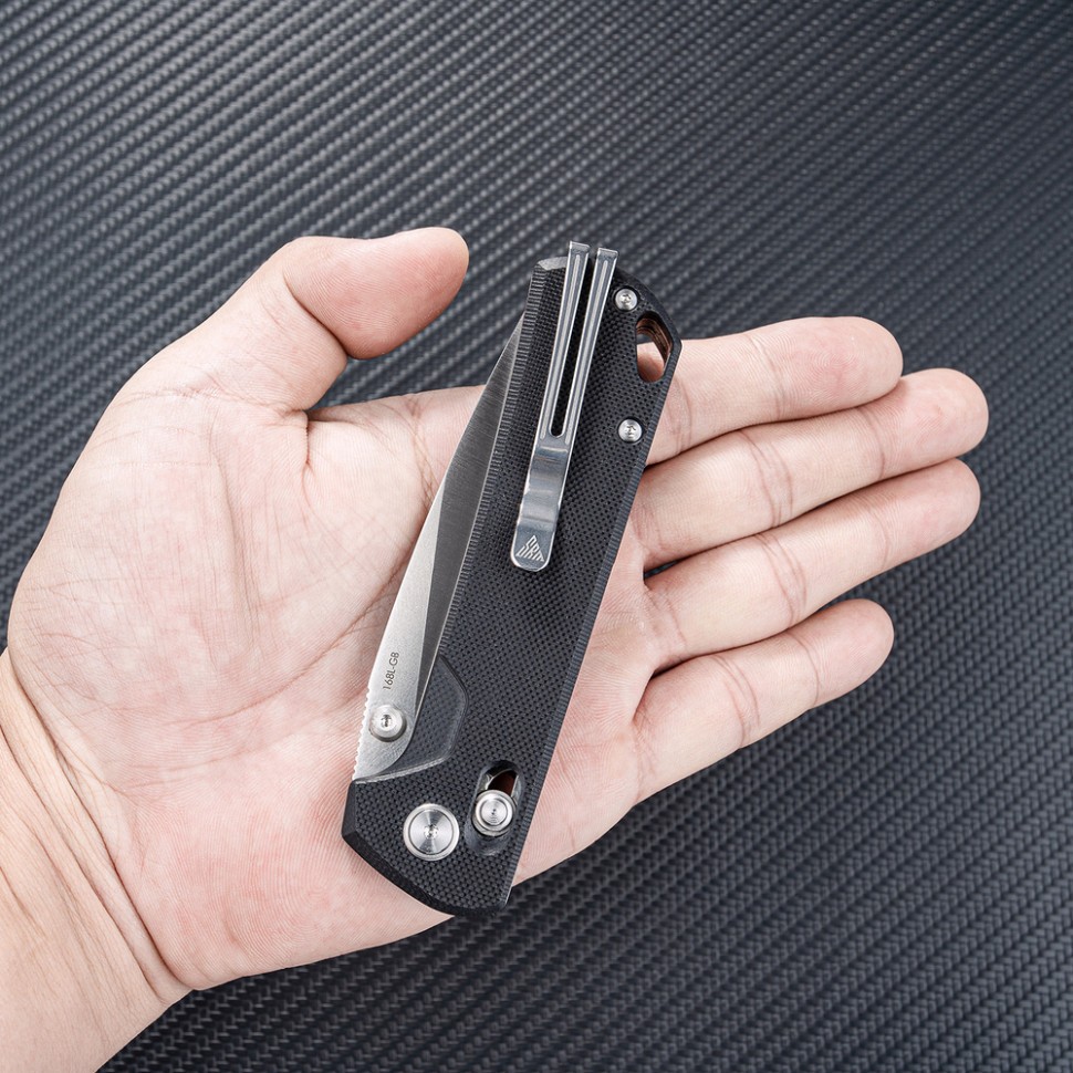 Ніж складаний туристичний SRM 168L-GB (8.6 см) D2 / G10 чорний, фото 7