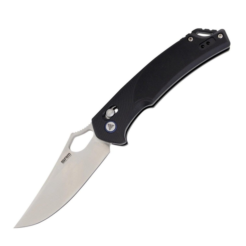 Ніж складаний туристичний SRM Retriever 9202 (9 см) D2 / G10 чорний