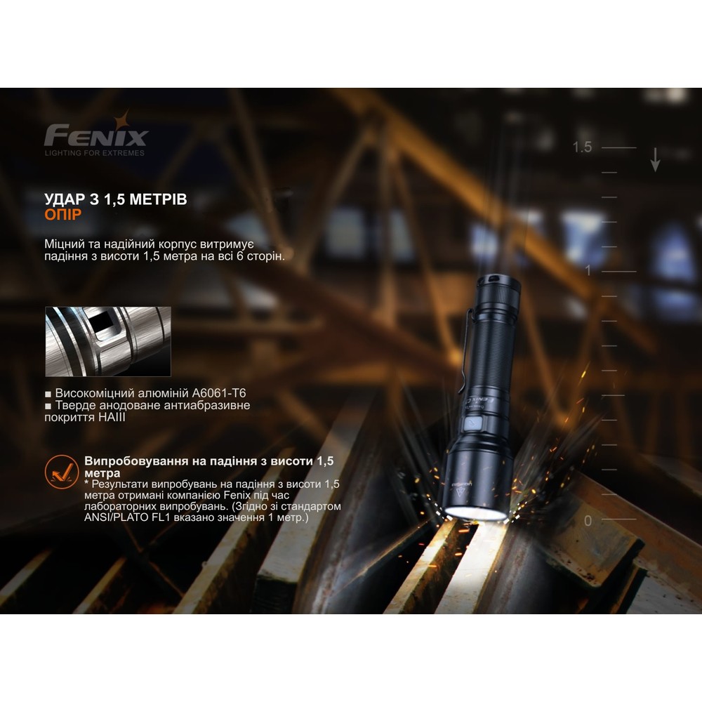 Ліхтар ручний Fenix C7 зелений | Лімітована серія, фото 8