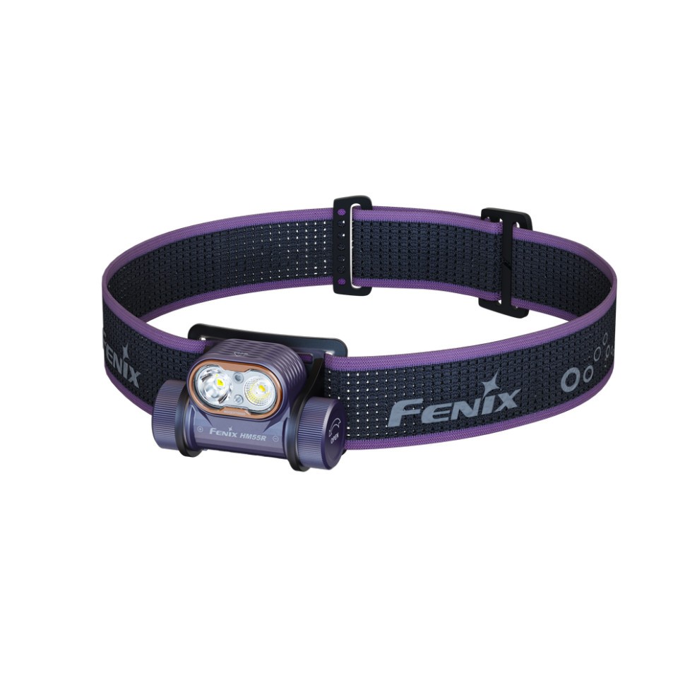 Ліхтар налобний Fenix HM55R, фіолетовий