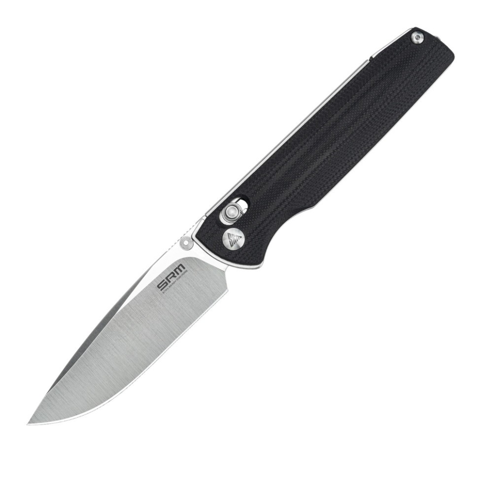 Ніж складаний туристичний SRM Terrier 258L-GB D2 / G10 чорний