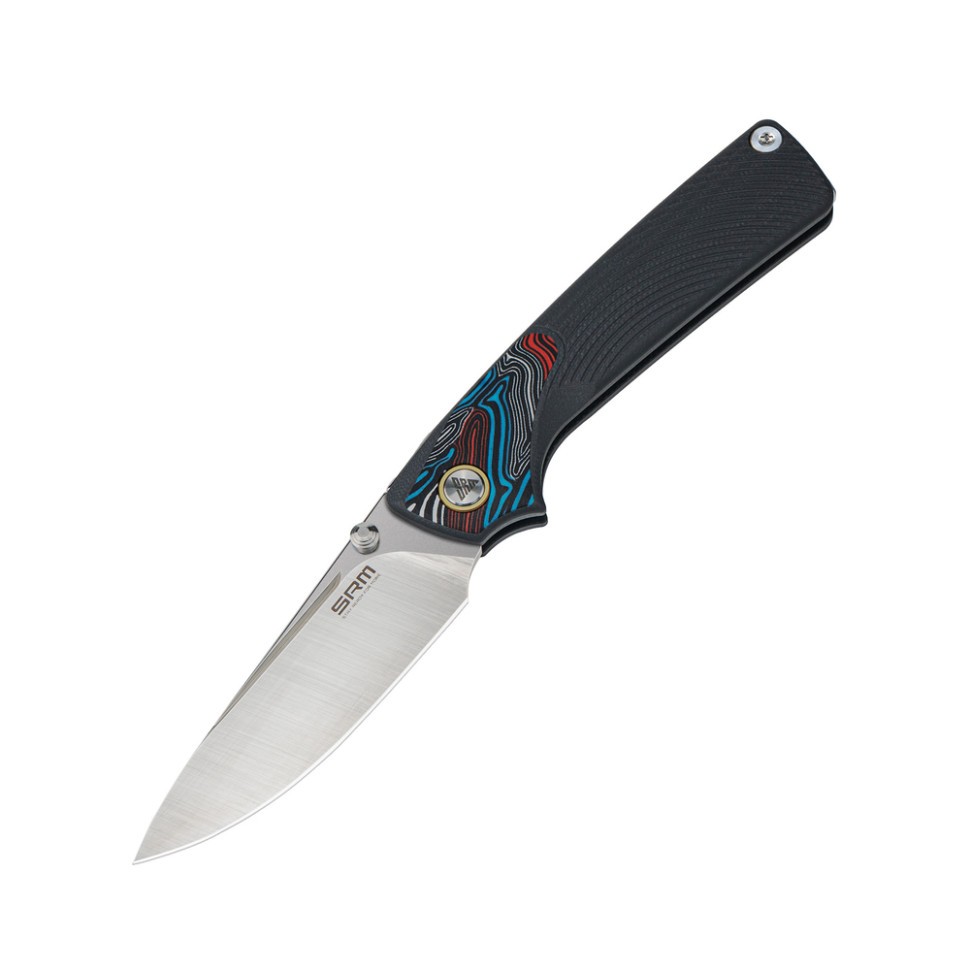 Ніж складаний кишеньковий SRM Dome -GK 14C28N / G10 чорний