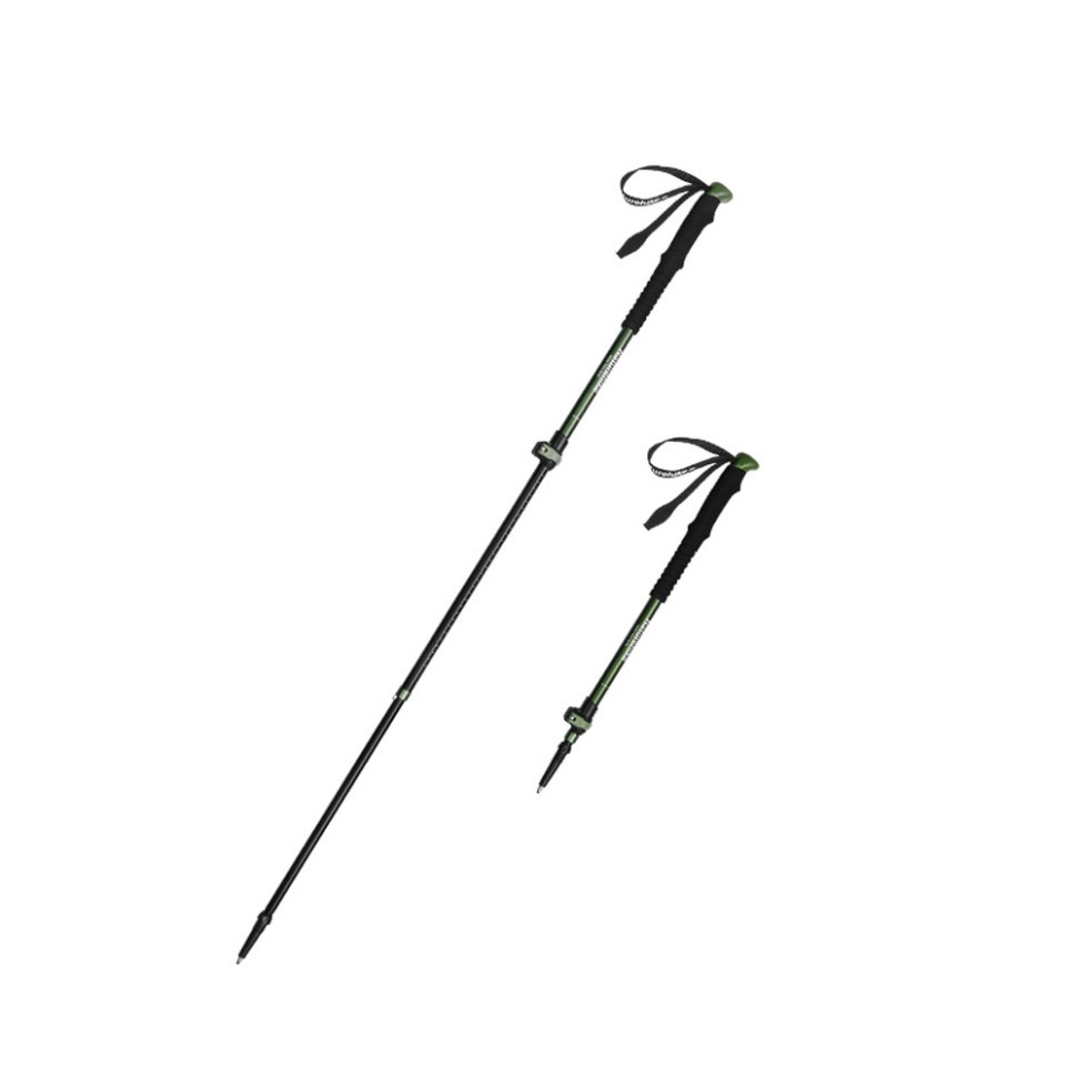 Трекінгова палиця 3-сек. Naturehike CNK2550DS010, 55-120 см, алюміній, зелена