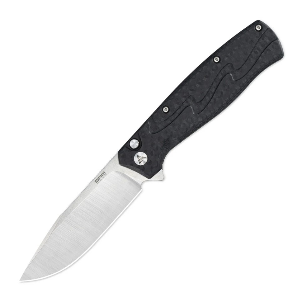 Ніж складаний туристичний SRM 221X-GB (9.2 см) 14C28N / G10 чорний