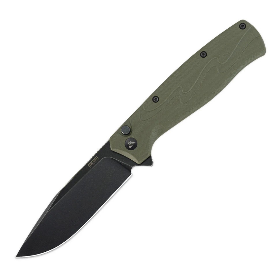 Ніж складаний туристичний SRM 221X-GP 14C28N / G10 зелений