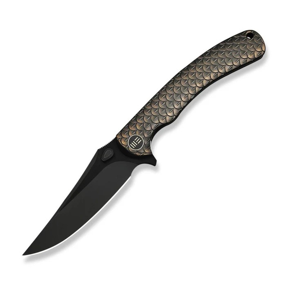 Ніж складаний туристичний Weknife Dracarys, Böhler M390 / титан 6AL4V бронзовий/чорний