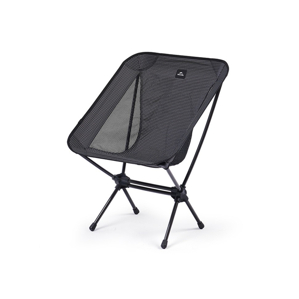 Стілець складаний Naturehike Moon YL08 NH20JJ027, 600D Oxford / алюміній, чорний