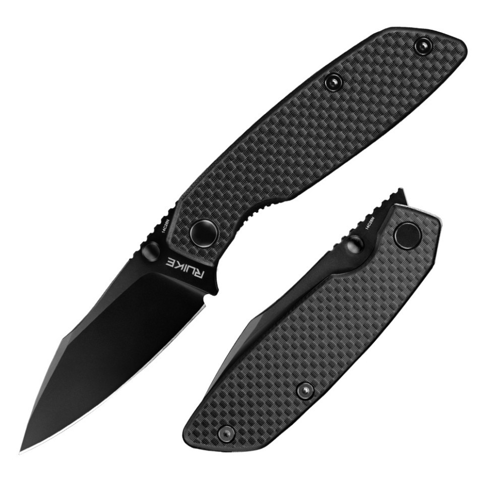 Ніж складаний туристичний Ruike P746-CB2, 14C28N / G10 чорний