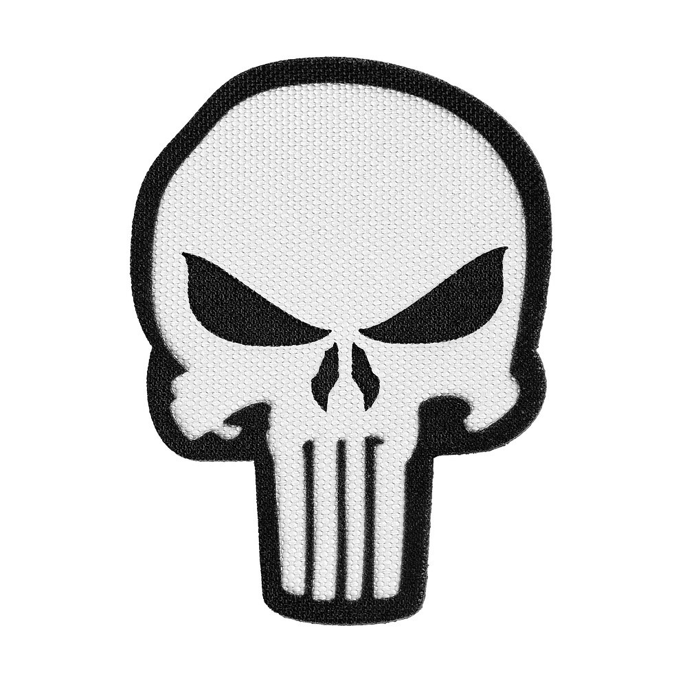 Патч Camotec Punisher (6*8) Білий (9569)