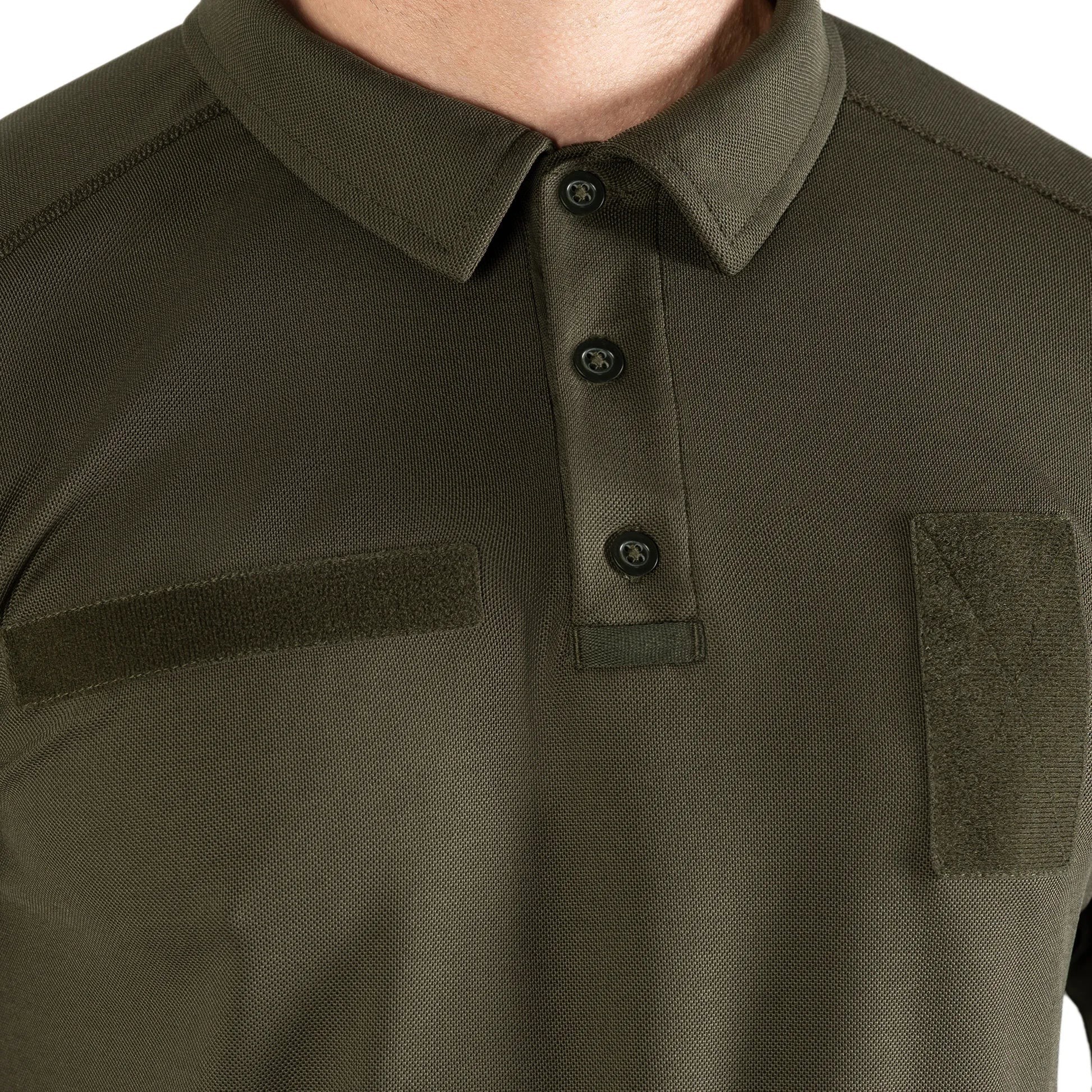 Поло Army ID Long CoolPass Pique LT Олива, XL
