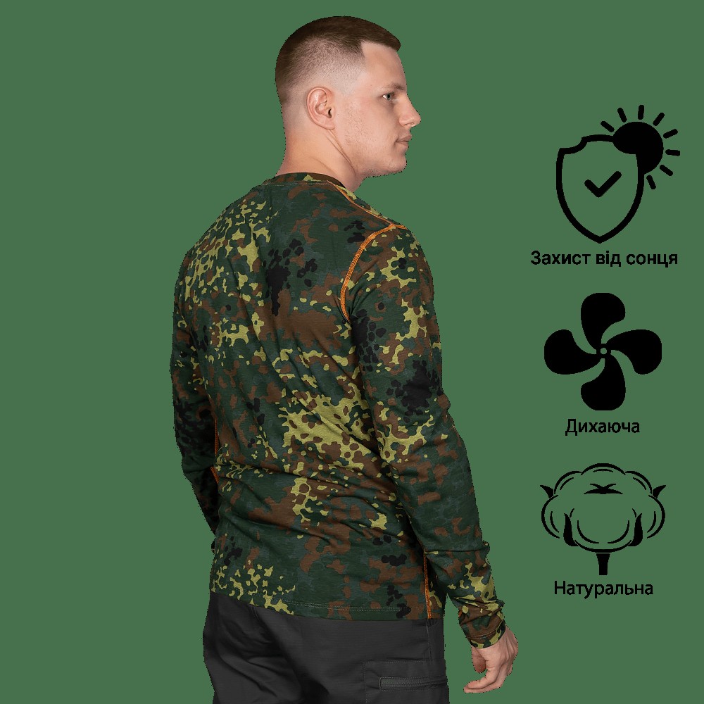 Лонгслів Basic 2.0 Cotton Flecktarn (2365), XXXL, фото 2