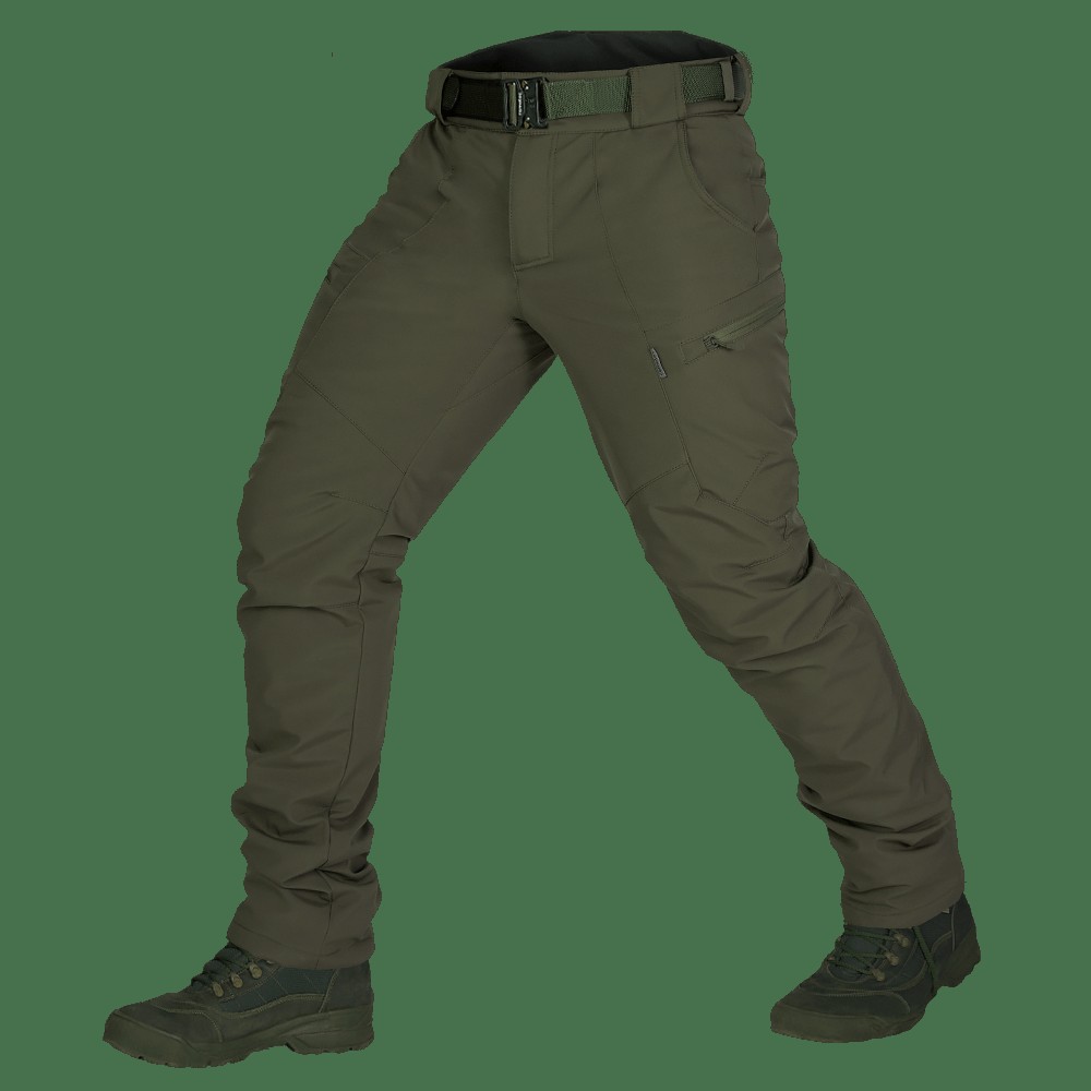 Зимові штани SoftShell Олива (6614), XXL