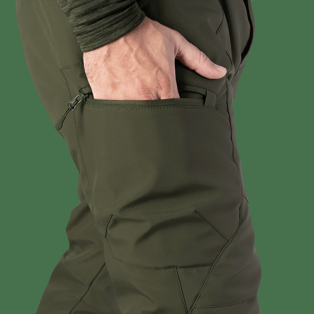 Зимові штани SoftShell Олива (6614), XXXL, фото 4