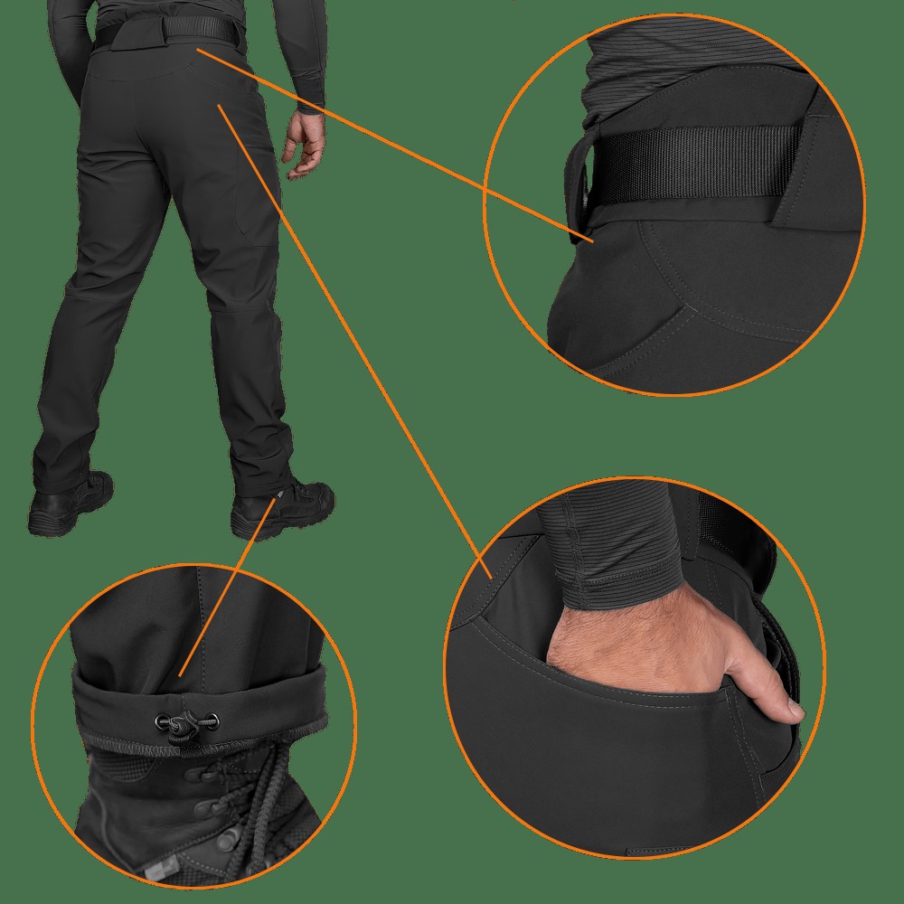 Штани SoftShell 2.0 Black (6584), L, фото 5