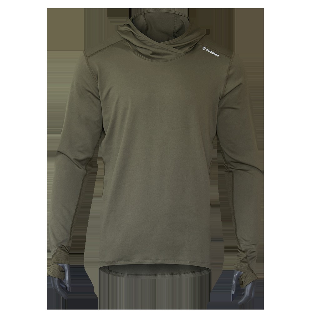 Лонгслів Chiton Hood CoolPass Олива (5784), L