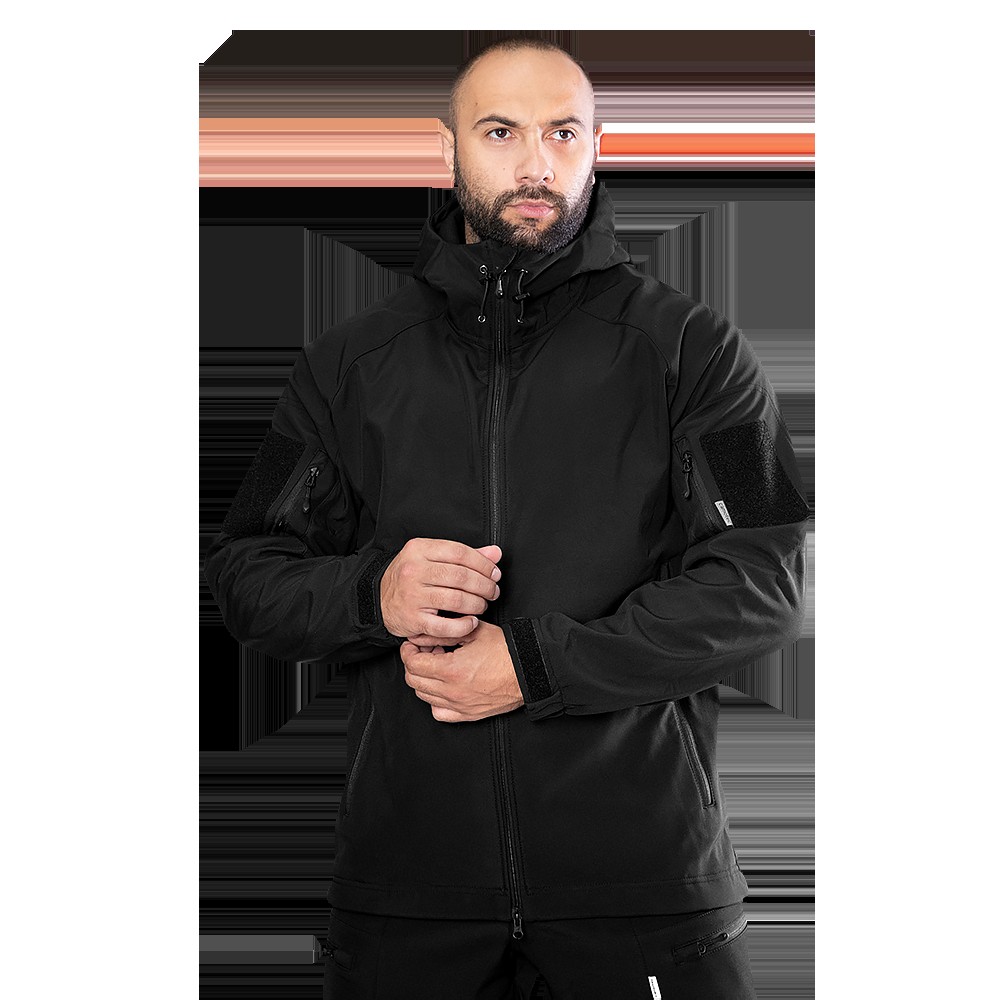 Куртка Stalker SoftShell Чорна (7226), XXXL