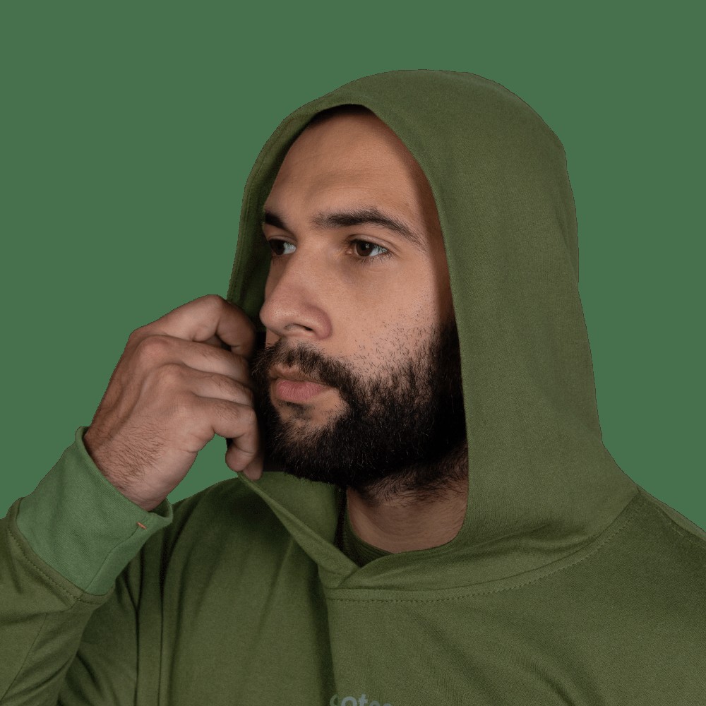Спортивний костюм Basic Hood Cotton Олива (7383), M, фото 4