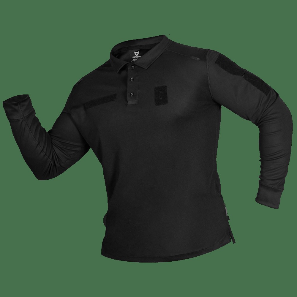 Поло Paladin Long LT CoolPass Pique Light Чорне (7367), S