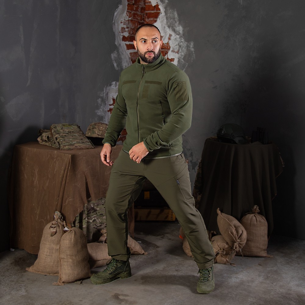 Флісова кофта Army 2.0 НГУ Олива (7408), M, фото 2