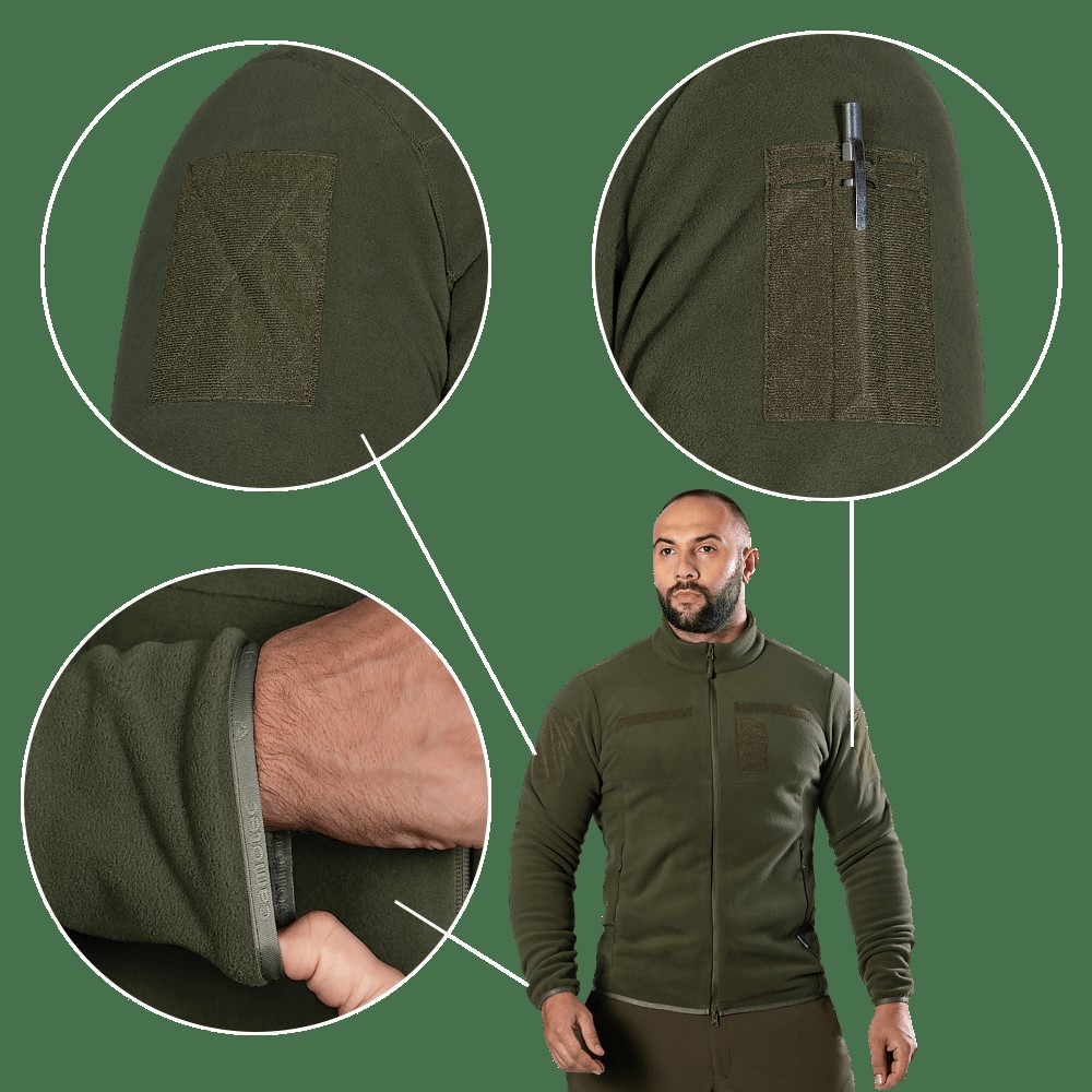 Флісова кофта Army 2.0 НГУ Олива (7408), L, фото 4