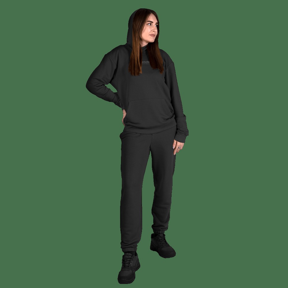 Спортивний костюм Basic Hood 2.0 Cotton Чорний (7435), L, фото 3