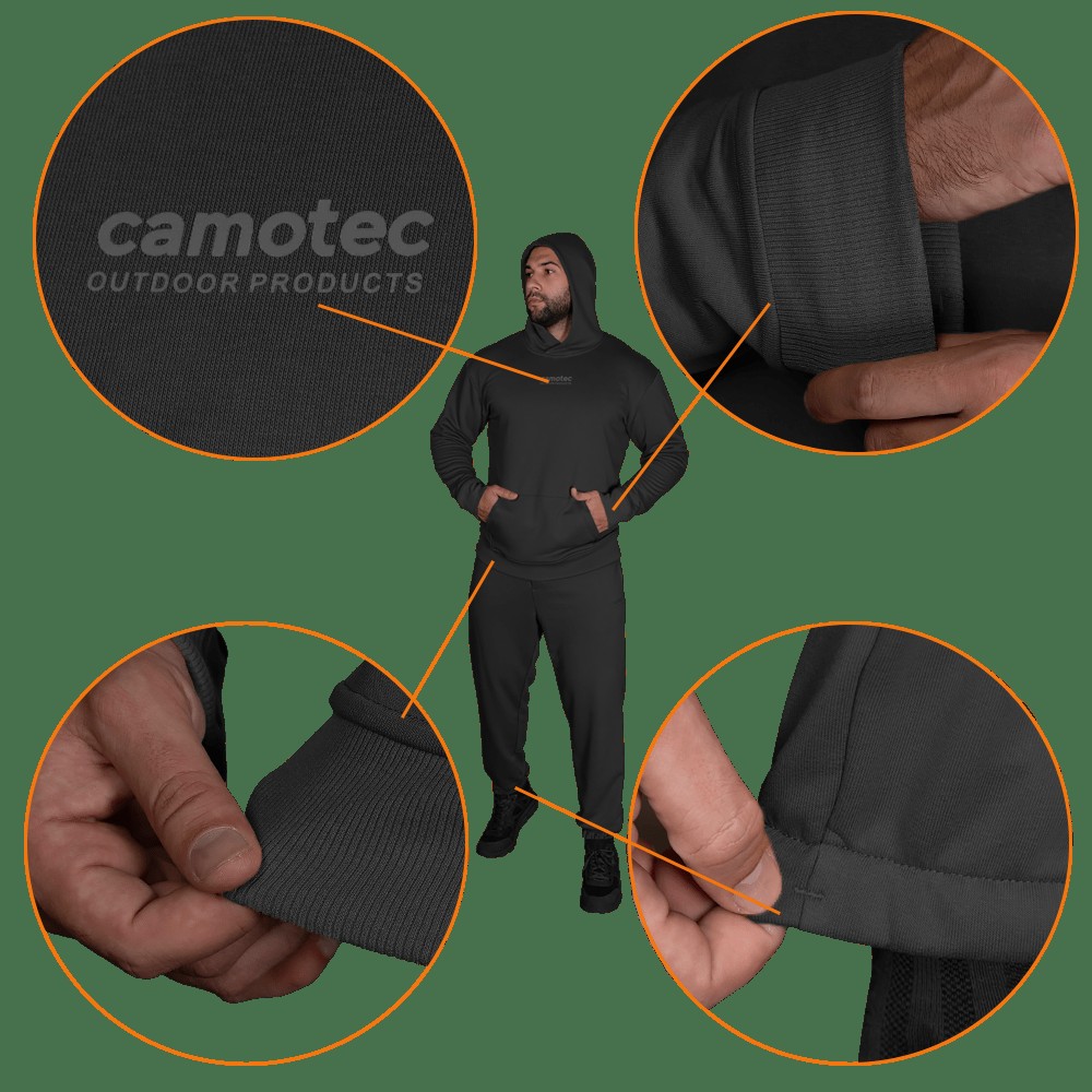 Спортивний костюм Basic Hood 2.0 Cotton Чорний (7435), L, фото 5