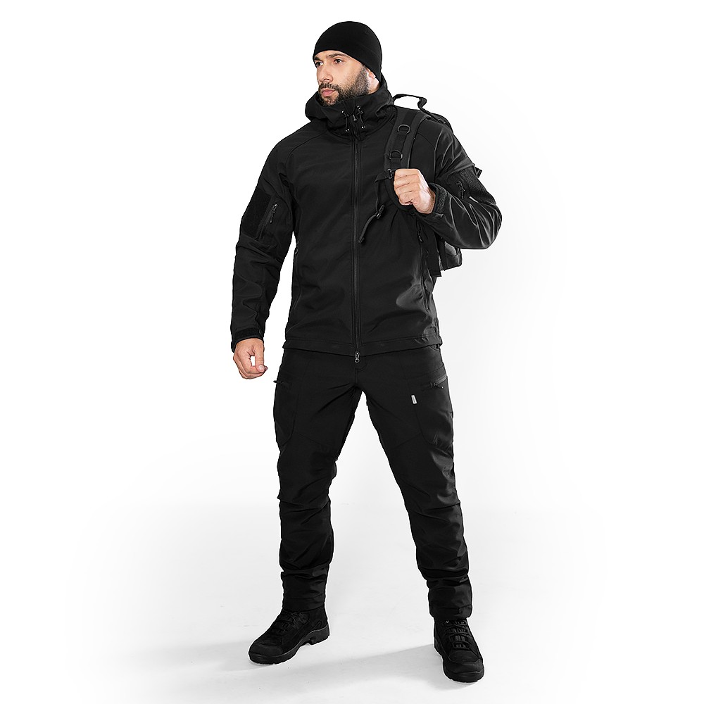 Куртка Stalker SoftShell Чорна (7226), XXXXL, фото 2