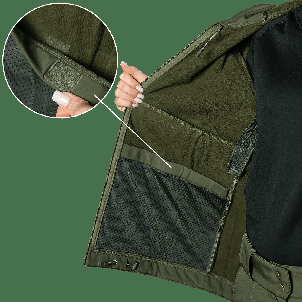 Жіноча куртка Stalker SoftShell Олива (7441), L, фото 6