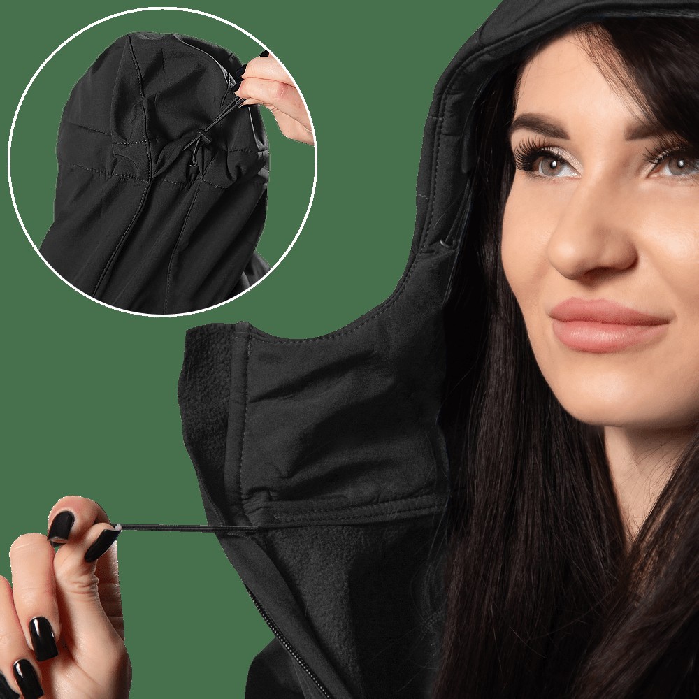 Жіноча куртка Stalker SoftShell Чорна (7442), S, фото 4