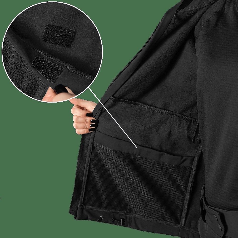 Жіноча куртка Stalker SoftShell Чорна (7442), S, фото 6