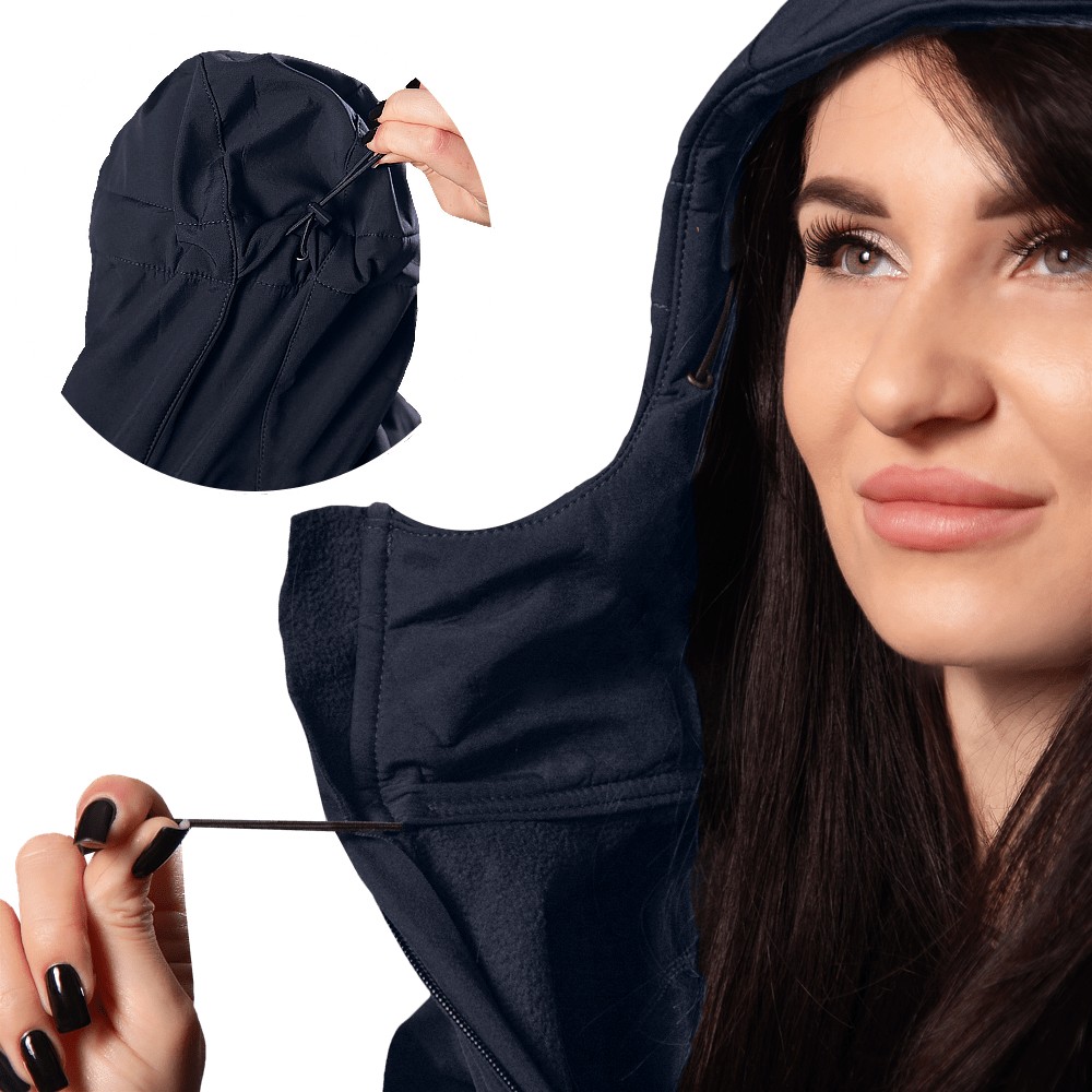 Жіноча куртка Stalker SoftShell Темно-синя (7443), M, фото 4
