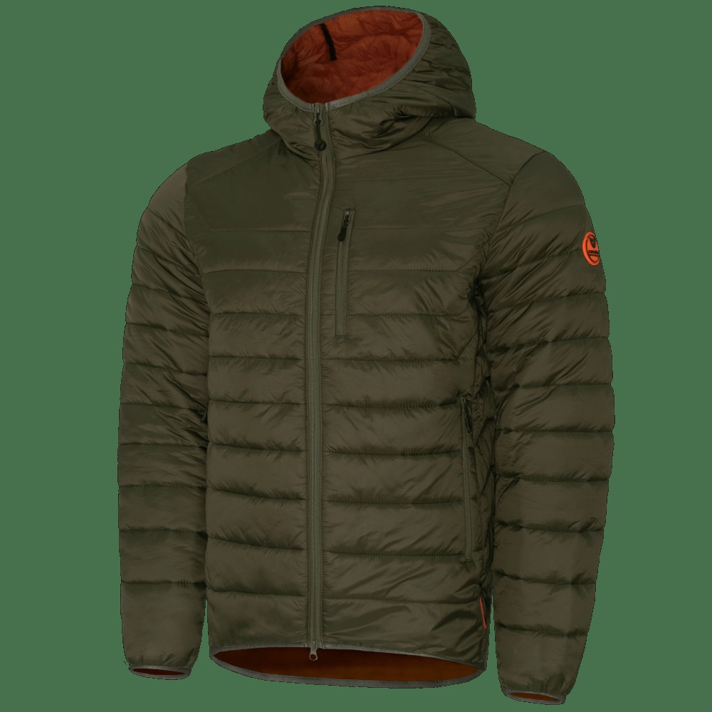 Легкий Пуховик Storm Hood G-Loft 150 Олива/Помаранчовий, L