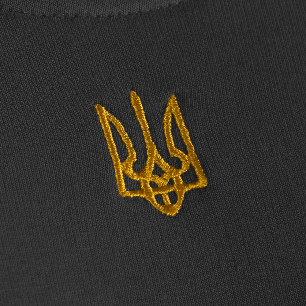 Світшот Basic 2.0 Чорний (золотий тризуб) (7478), XXL, фото 4
