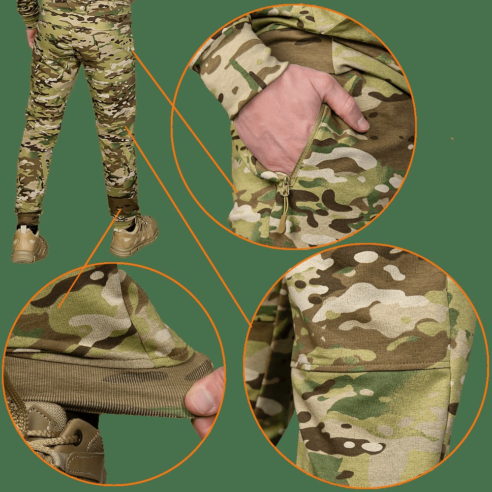 Спортивний костюм Basic Zip Multicam (7982), S, фото 4