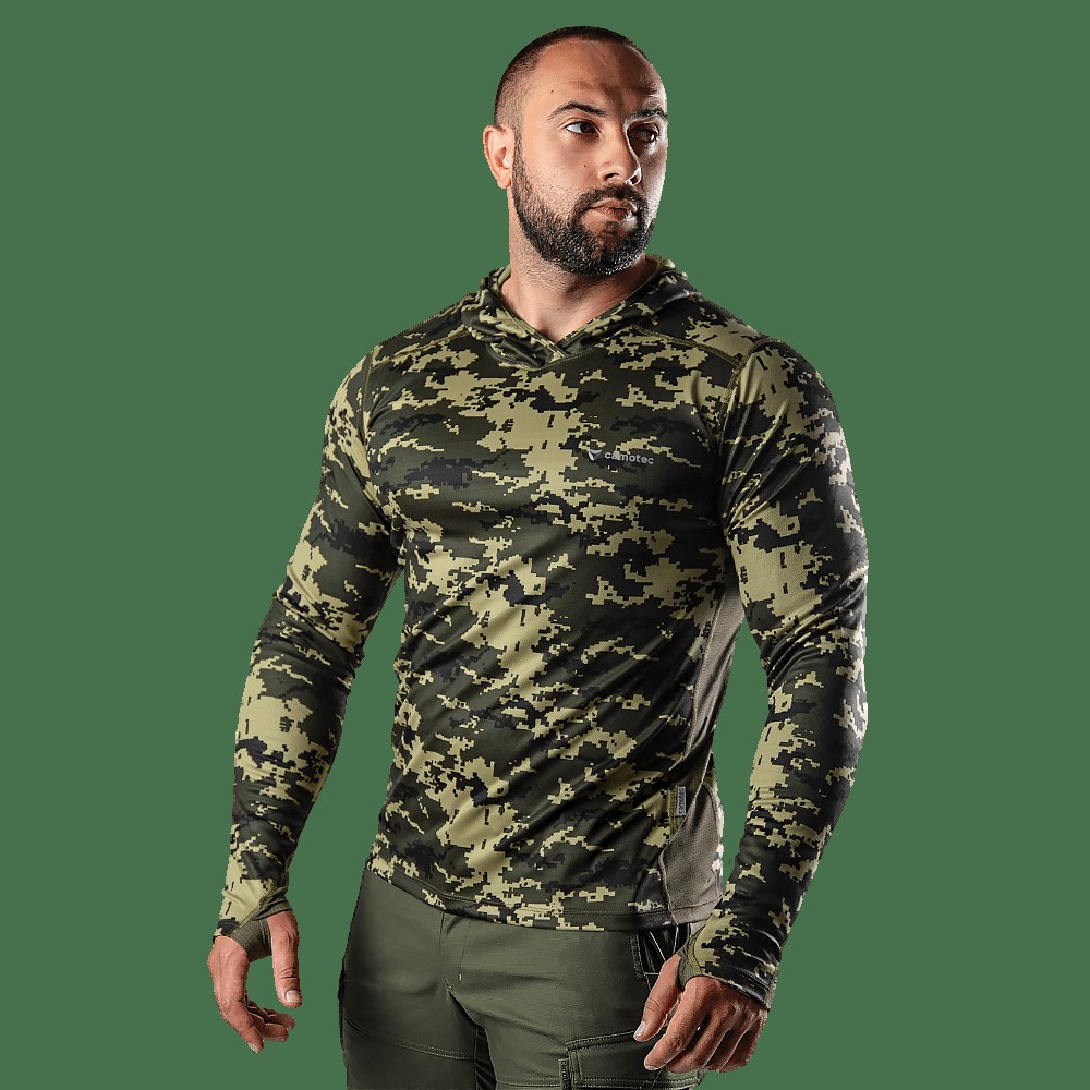 Лонгслів Chiton Air Hood Pixel Green (8063), XXL