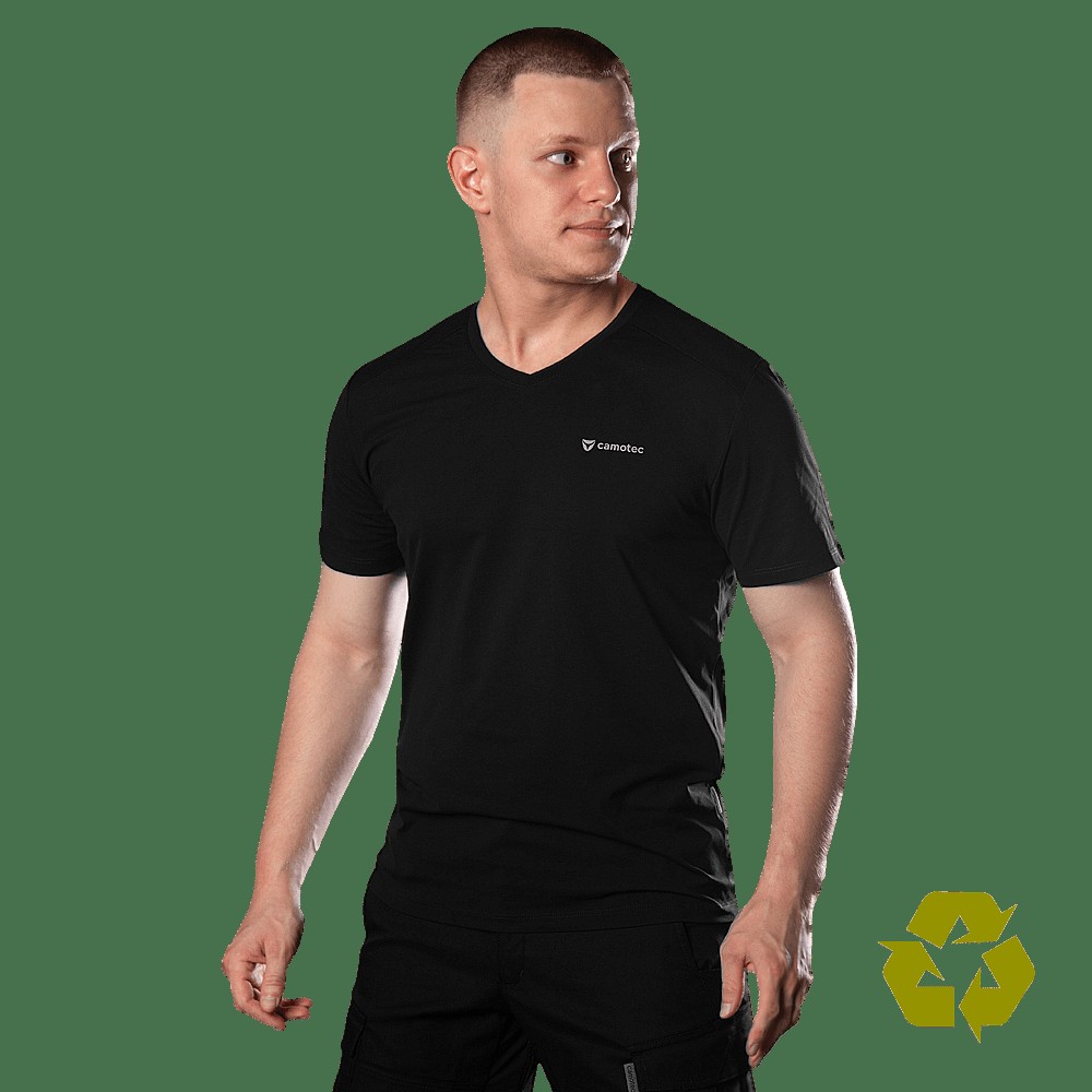 Футболка Totem V-neck Чорна (8283), XXXL