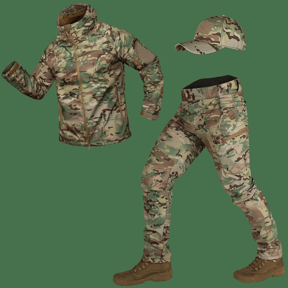 Комплект Softshell (Костюм+Бейсболка) Multicam (8358), XL