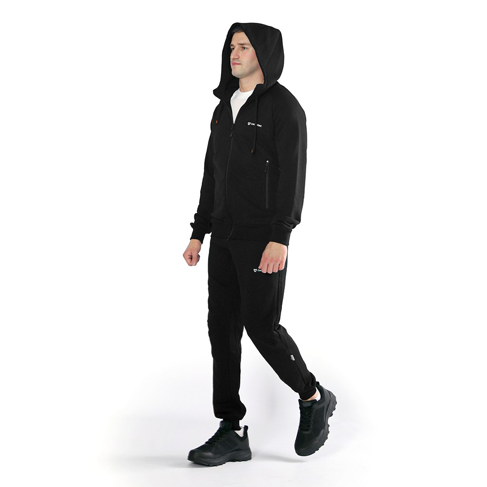 Спортивний костюм FitPro Zip Чорний (8540), 3XL