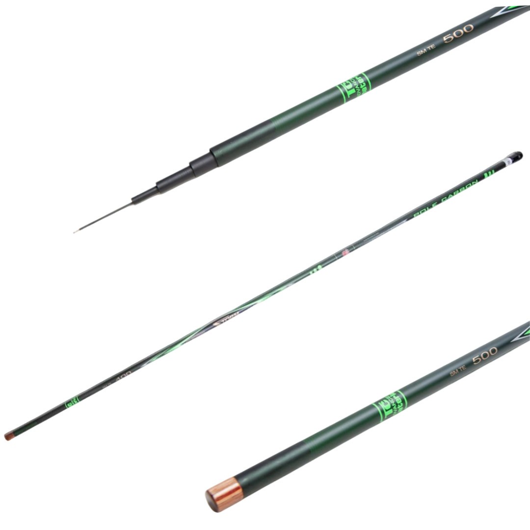 Вудка River Sport Storm без кілець 5м CARBON pole (GL9372)