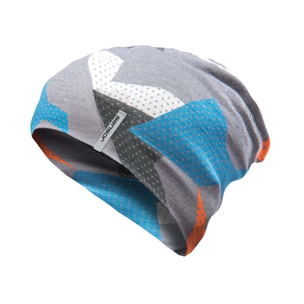 Шапка Sensor Merino Impress 24200049 blue-camo, SU32MI-blue-camo-M