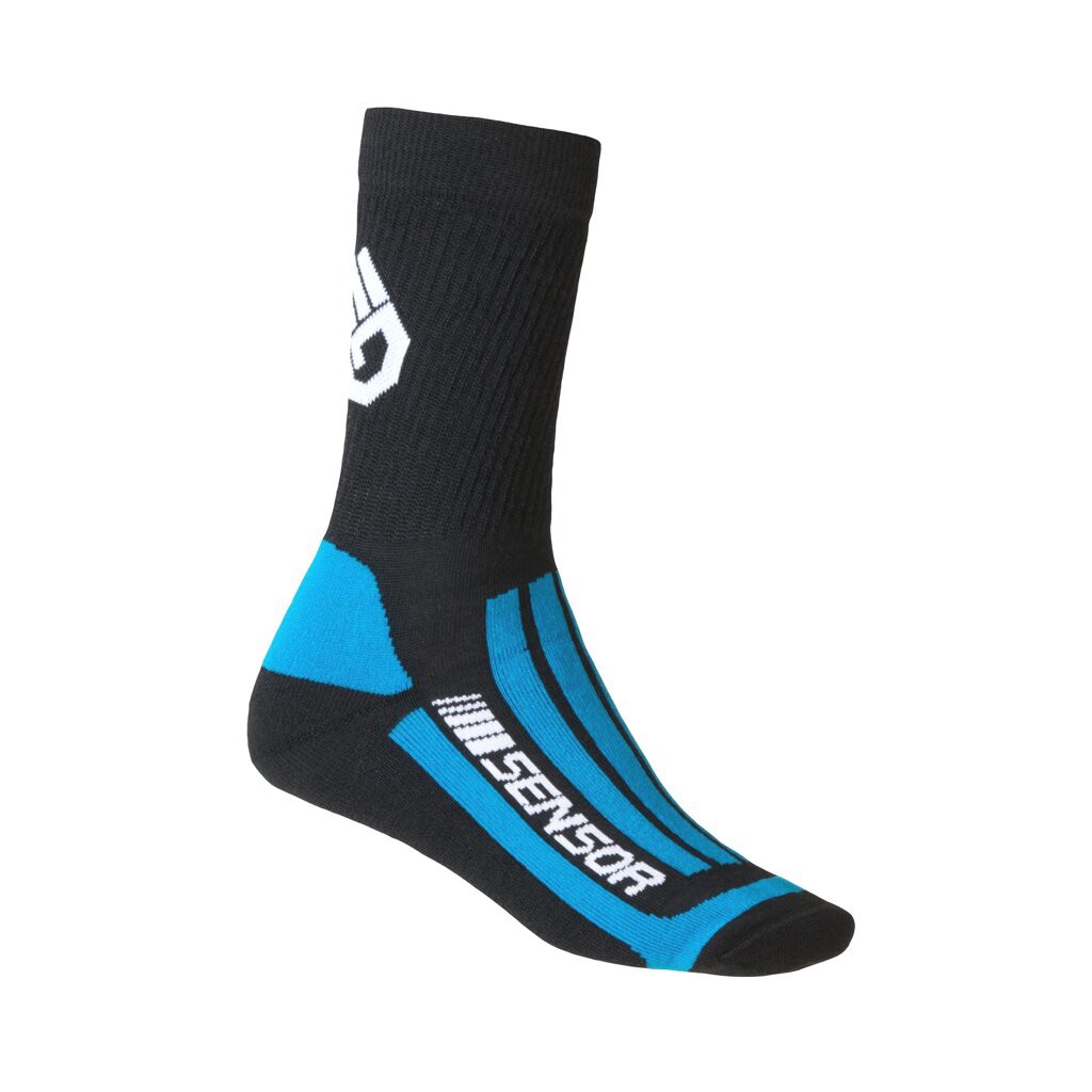 Шкарпетки Sensor Treking Merino black/blue 1065672, SU41TM-black-blue-9-11